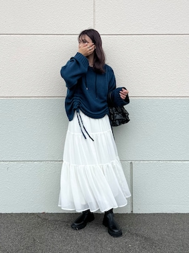 「tiptop（ティップトップ）のアイテム（シューズ）」を使った、miiさん（レディース・162cm）の秋コーディネート
