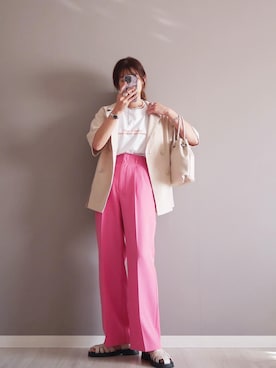 「ごきげんウィーク」｜「アイテム（アクセサリー）」を使った、miiさん（レディース・162cm）の春コーディネート