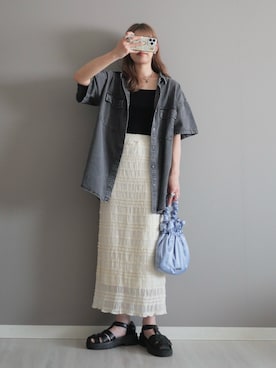 「somlu.（ソンムル）のアイテム」を使った、miiさん（レディース・162cm）の春コーディネート