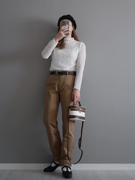 「cava cava（サヴァサヴァ）のアイテム（パンプス）」を使った、miiさん（レディース・162cm）の春コーディネート