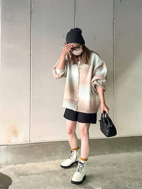 「Chillfar（チルファー）のアイテム（その他パンツ）」を使った、miiさん（レディース・162cm）の秋コーディネート