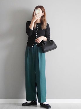 「CANAL JEAN（キャナルジーン）のアイテム（アクセサリー）」を使った、miiさん（レディース・162cm）の秋コーディネート