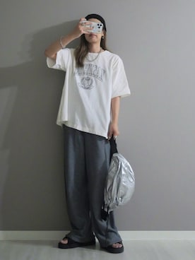 「アイテム（リング）」を使った、miiさん（レディース・162cm）の夏コーディネート
