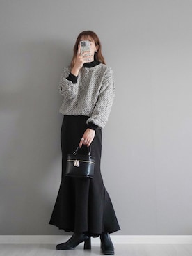 「AS KNOW AS plus（アズノゥアズプラス）のアイテム（ブーツ）」を使った、miiさん（レディース・162cm）の秋コーディネート