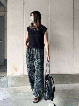 「ieLS（イエルズ）のアイテム（リング）」を使った、miiさん（レディース・162cm）の夏コーディネート