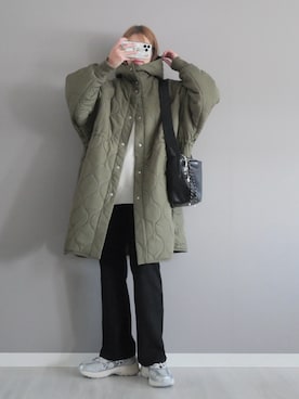 「アイテム（その他アウター）」を使った、miiさん（レディース・162cm）の秋コーディネート