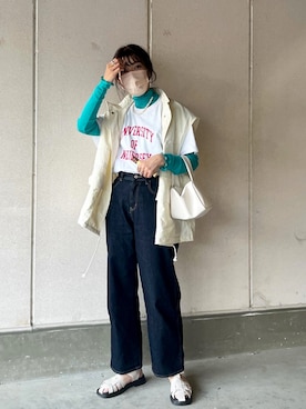 「ごきげんウィーク」｜「アイテム（アクセサリー）」を使った、miiさん（レディース・162cm）の春コーディネート