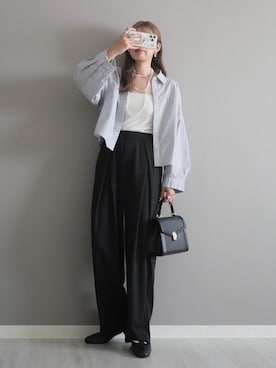 「アイテム（リング）」を使った、miiさん（レディース・162cm）の秋コーディネート
