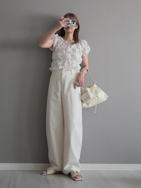 「florist（フローリスト）のアイテム」を使った、miiさん（レディース・162cm）の夏コーディネート
