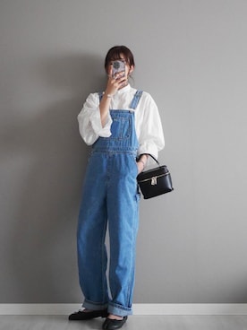 「ごきげんウィーク」｜「アイテム（サロペット/オーバーオール）」を使った、miiさん（レディース・162cm）の春コーディネート