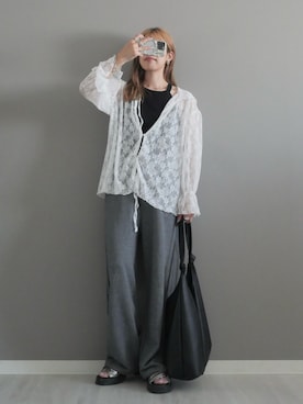 「アイテム（ピアス（両耳用））」を使った、miiさん（レディース・162cm）の夏コーディネート