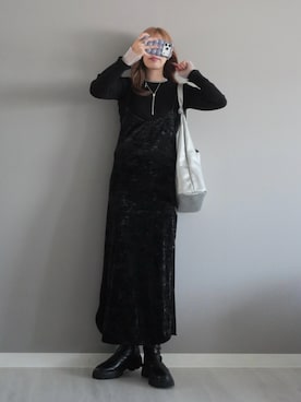 「GeeRA（ジーラ）のアイテム」を使った、miiさん（レディース・162cm）の秋コーディネート