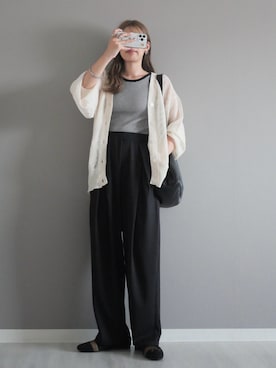 「アイテム（ピアス（両耳用））」を使った、miiさん（レディース・162cm）の秋コーディネート