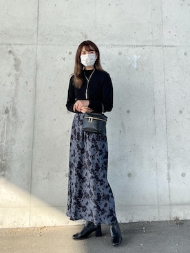 「AS KNOW AS plus（アズノゥアズプラス）のアイテム（ブーツ）」を使った、miiさん（レディース・162cm）の秋コーディネート