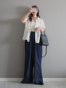 「刺繍」｜miiさん（レディース・162cm）の春コーディネート