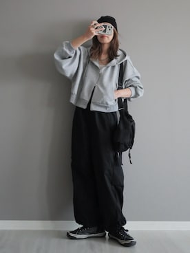 「tiptop（ティップトップ）のアイテム」を使った、miiさん（レディース・162cm）の秋コーディネート