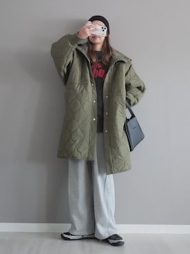 「アイテム（その他アウター）」を使った、miiさん（レディース・162cm）の秋コーディネート