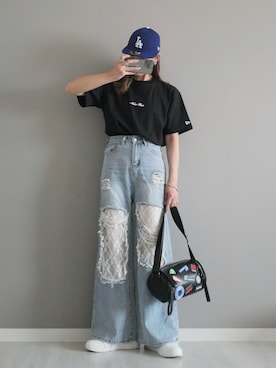 「アイテム（ブレスレット）」を使った、miiさん（レディース・162cm）の夏コーディネート