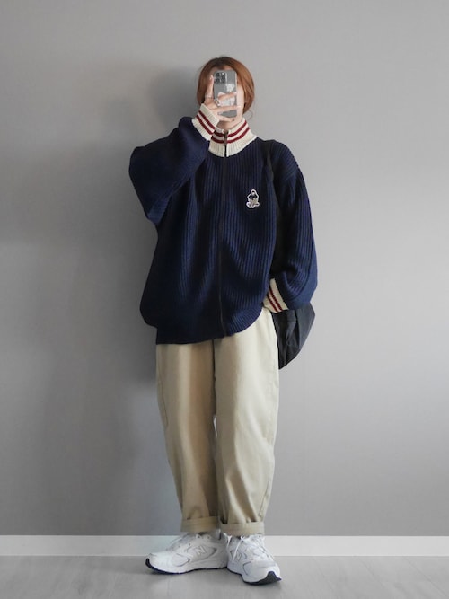 ニット セーター 「a-r」「Red Cap Girl/レッドキャップガール」リブ編み ワッペン付き ドライバーズニット レディース メンズ Red Cap Girl（レッドキャプガール）の「【a-r】〔Red Cap Girl