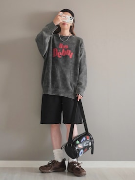 「アイテム（リング）」を使った、miiさん（レディース・162cm）の秋コーディネート