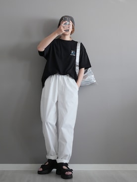 「アイテム（サンダル）」を使った、miiさん（レディース・162cm）の夏コーディネート