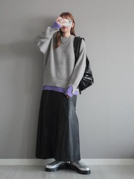 「ULEULA（ウルア）のアイテム」を使った、miiさん（レディース・162cm）の冬コーディネート