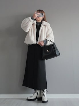 「ULEULA（ウルア）のアイテム」を使った、miiさん（レディース・162cm）の冬コーディネート