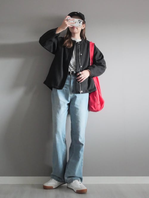 ノーカラージャケットMii*様 miiさんのノーカラージャケットを使ったコーディネート - ZOZOTOWN