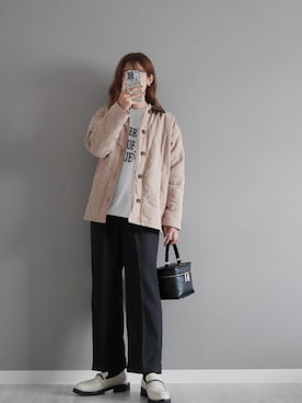 「cava cava（サヴァサヴァ）のアイテム（ローファー）」を使った、miiさん（レディース・162cm）の冬コーディネート