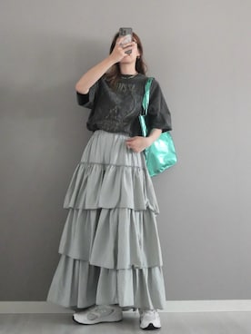 「ORLEAN（オルレアン）のアイテム」を使った、miiさん（レディース・162cm）の春コーディネート