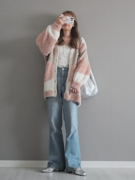 「アイテム（ピアス（両耳用））」を使った、miiさん（レディース・162cm）の秋コーディネート