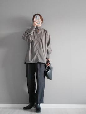 「AS KNOW AS plus（アズノゥアズプラス）のアイテム（ブーツ）」を使った、miiさん（レディース・162cm）の秋コーディネート