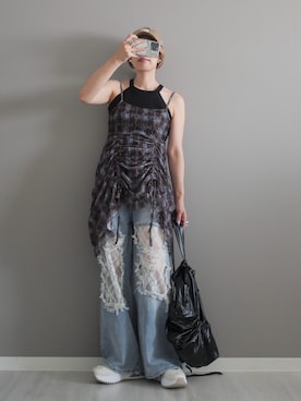 「アイテム（ピアス（両耳用））」を使った、miiさん（レディース・162cm）の夏コーディネート