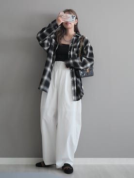 「アイテム（リング）」を使った、miiさん（レディース・162cm）の秋コーディネート