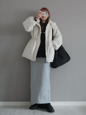 「reca（レカ）のアイテム」を使った、miiさん（レディース・162cm）の冬コーディネート