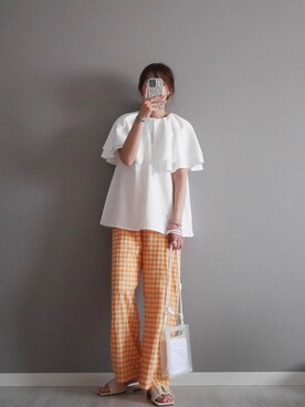 「rectangle（レクタングル）のアイテム（バッグ）」を使った、miiさん（レディース・162cm）の春コーディネート