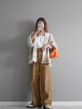 「cava cava（サヴァサヴァ）のアイテム（ローファー）」を使った、miiさん（レディース・162cm）の秋コーディネート