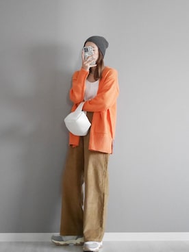 「Chillfar（チルファー）のアイテム（その他パンツ）」を使った、miiさん（レディース・162cm）の秋コーディネート