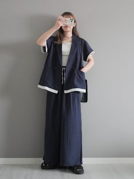 「BONLECILL（ボンルシール）のアイテム」を使った、miiさん（レディース・162cm）の春コーディネート