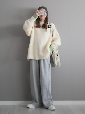 「アイテム（帽子）」を使った、miiさん（レディース・162cm）の秋コーディネート