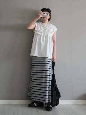 「florist（フローリスト）のアイテム」を使った、miiさん（レディース・162cm）の夏コーディネート