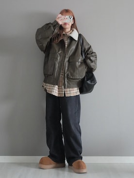 「notch.（ノッチ）のアイテム」を使った、miiさん（レディース・162cm）の冬コーディネート