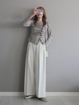 「GeeRA（ジーラ）のアイテム」を使った、miiさん（レディース・162cm）の秋コーディネート