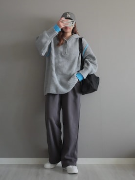 「notch.（ノッチ）のアイテム」を使った、miiさん（レディース・162cm）の冬コーディネート