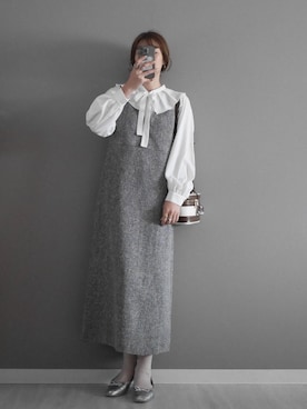 「アイテム（レッグウェア）」を使った、miiさん（レディース・162cm）の冬コーディネート