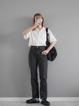 「Levis」｜「アイテム（アクセサリー）」を使った、miiさん（レディース・162cm）の夏コーディネート