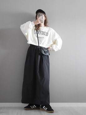 「アイテム（リング）」を使った、miiさん（レディース・162cm）の冬コーディネート
