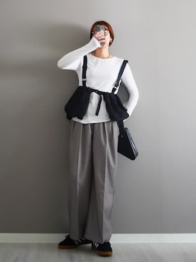 「アイテム（ベスト）」を使った、miiさん（レディース・162cm）の春コーディネート