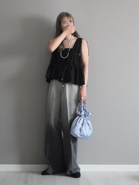 「アイテム（リング）」を使った、miiさん（レディース・162cm）の秋コーディネート