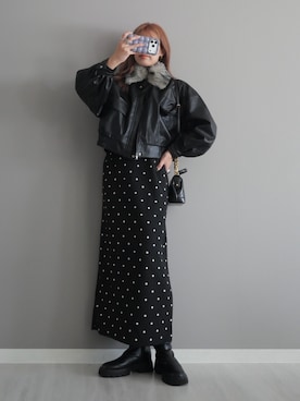 「GeeRA（ジーラ）のアイテム」を使った、miiさん（レディース・162cm）の秋コーディネート